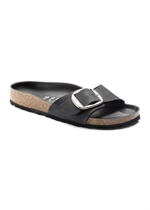 Madrid Big Buckle LEOI sandal Black Birkenstock 